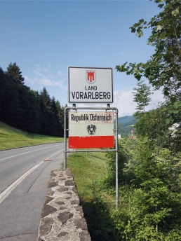 Grenze zum österreichischen Bundesland Vorarlberg