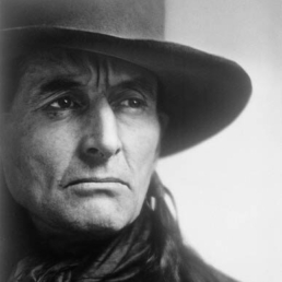 Writer and conservationist Grey Owl (Archibald Belaney) in 1936