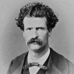 Mark Twain at age 31, around the end of his Wild West travels described in Roughing It