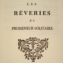 Reveries of the Solitary Walker by Rousseau