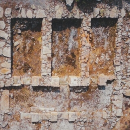 Aerial view of the temple of Anemospilia